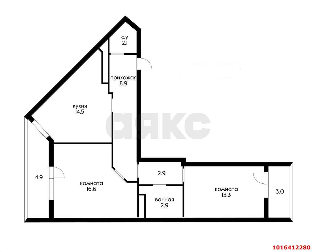 Фото №12: 2-комнатная квартира 70 м² - Краснодар, Карасунский внутригородской округ, мкр. жилой комплекс Каскад, ул. имени Дмитрия Благоева, 31к1