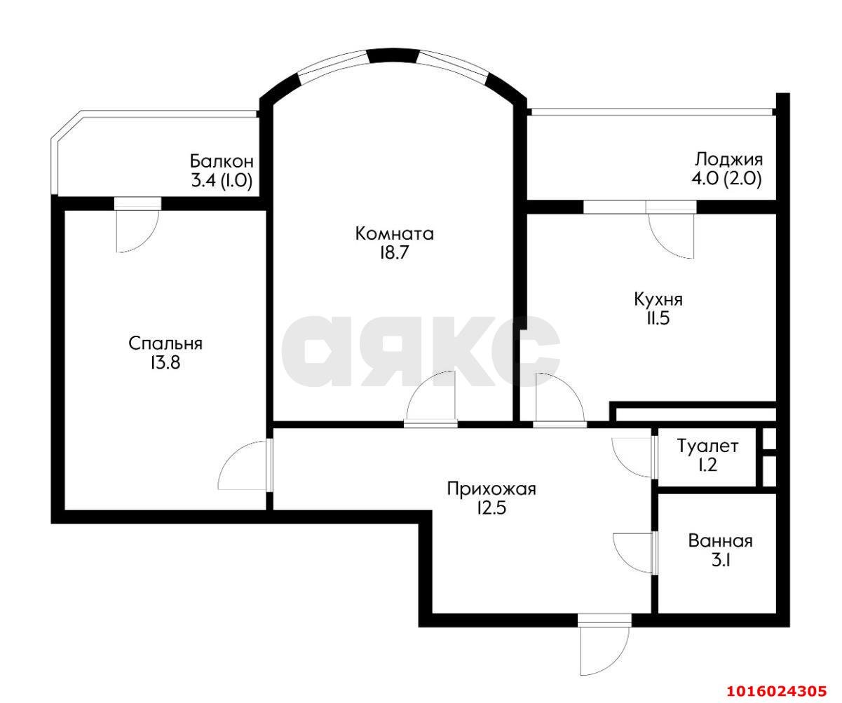 Фото №20: 2-комнатная квартира 68 м² - Краснодар, мкр. Западный внутригородской округ, ул. Фёдора Лузана, 4