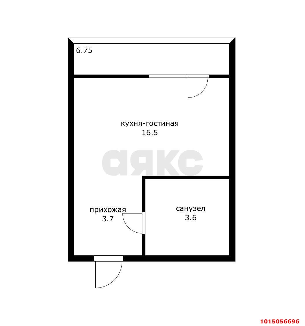 Фото №5: Студия 19 м² - Краснодар, Прикубанский внутригородской округ, мкр. жилой комплекс Южане, ул. Даниила Смоляна, 71