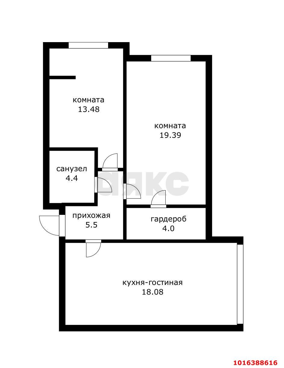 Фото №11: 2-комнатная квартира 60 м² - Краснодар, жилой комплекс Бауинвест, мкр. Прикубанский внутригородской округ, ул. имени 40-летия Победы, 184к2