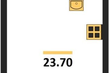 Фото №1: Студия 23 м² - Краснодар, мкр. Парк Победы, 