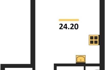 Фото №1: Студия 24 м² - Краснодар, мкр. Парк Победы, 