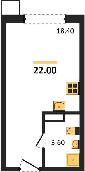 Фото №1: Студия 22 м² - Краснодар, Прикубанский внутригородской округ, мкр. Парк Победы