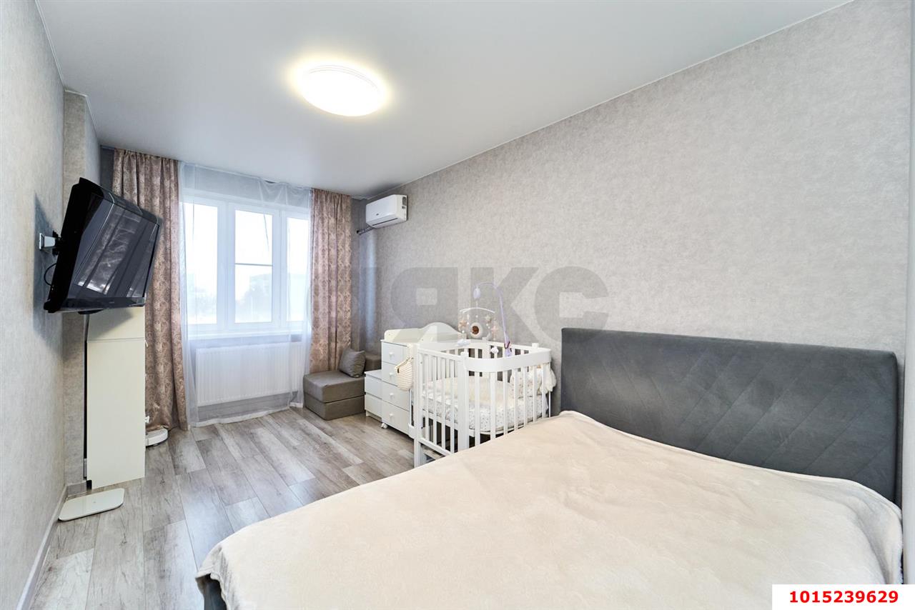 Фото №6: 1-комнатная квартира 36 м² - Краснодар, Прикубанский внутригородской округ, Калинино, Завод Радиоизмерительных Приборов, мкр. ЖК Акварели-2, ул. Тепличная, 62/1к6