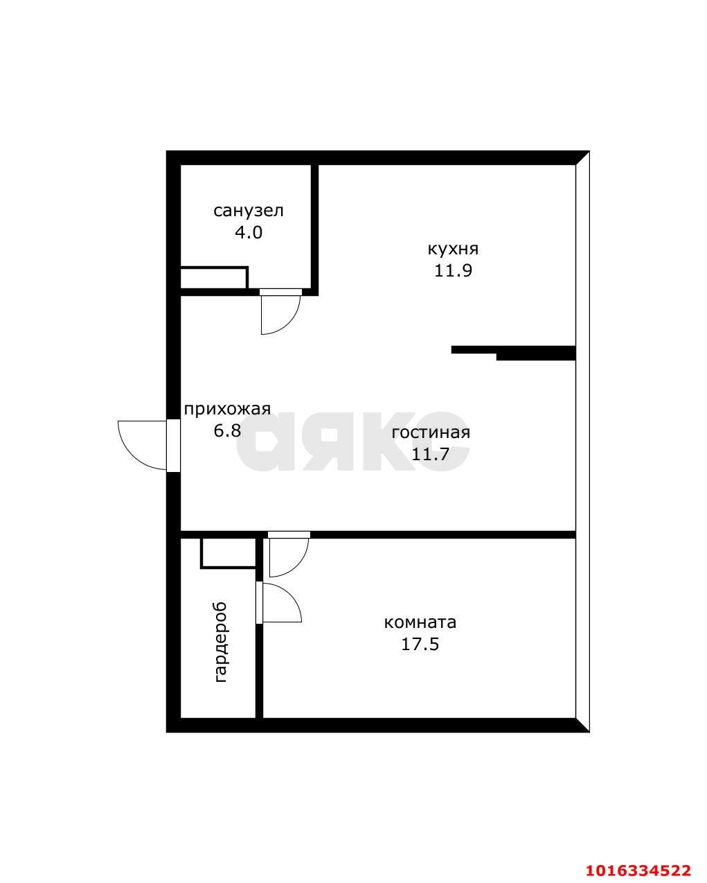 Фото №6: 2-комнатная квартира 55 м² - Краснодар, Прикубанский внутригородской округ, мкр. Парк Победы, ул. Героя Пешкова, 14к2