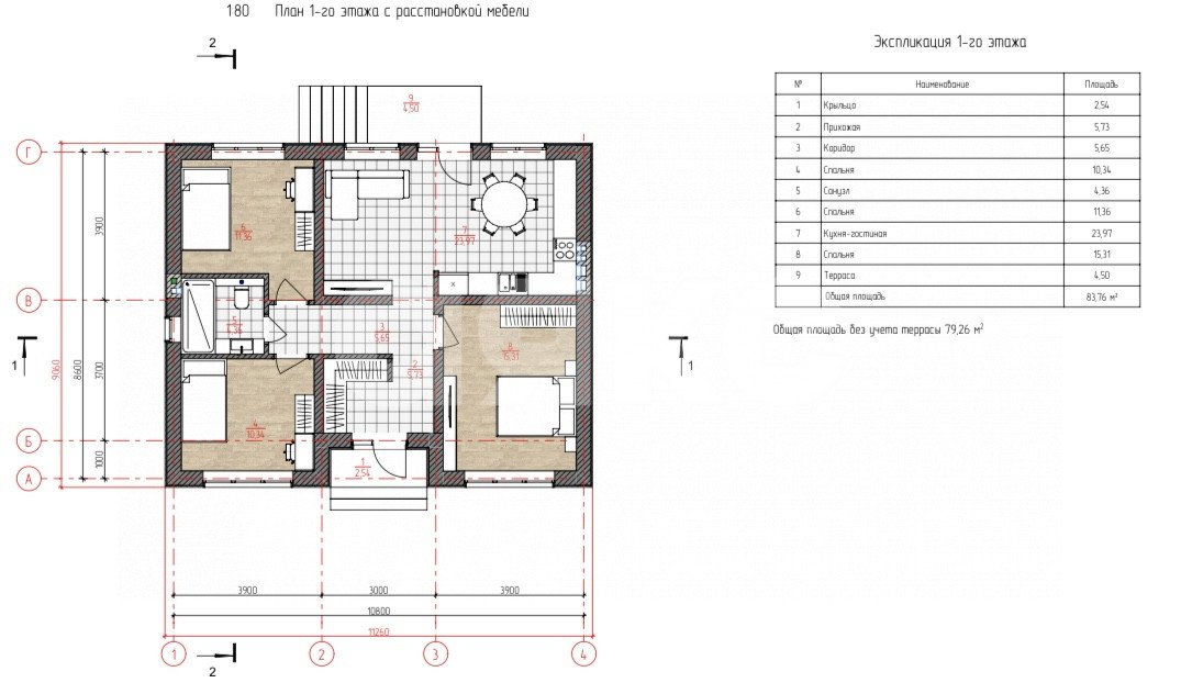 Фото №12: Дом 79 м² + 5 сот. - Горячий Ключ, мкр. Курортная Зона, ул. Черноморская