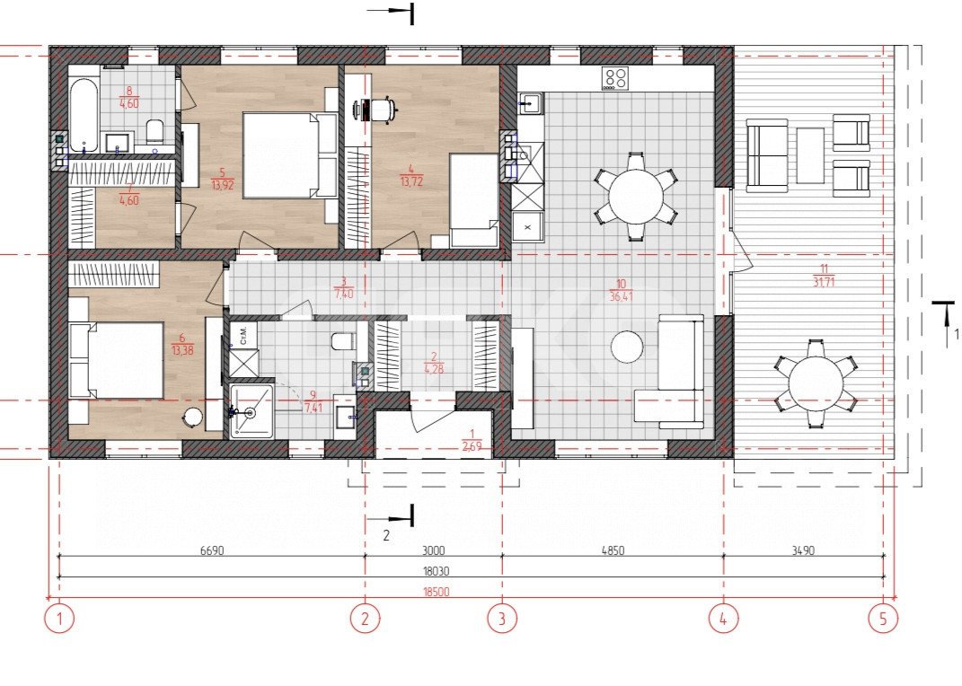 Фото №11: Дом 79 м² + 5 сот. - Горячий Ключ, мкр. Курортная Зона, ул. Черноморская