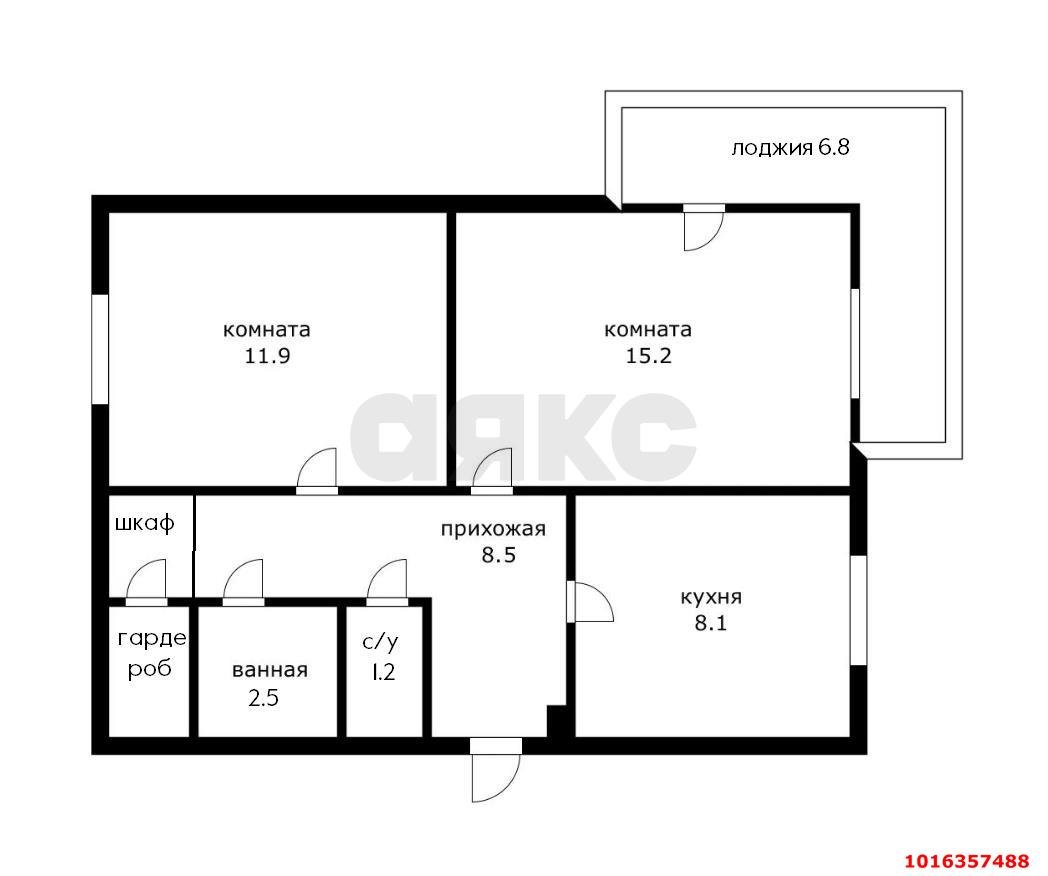 Фото №20: 2-комнатная квартира 55 м² - Краснодар, Карасунский внутригородской округ, мкр. Комсомольский, ул. Уральская, 162