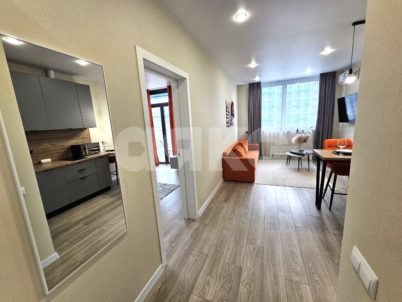 Фото №6: 2-комнатная квартира 40 м² - Сочи, Хостинский, жилой комплекс Кислород, мкр. Бытха, ул. Ясногорская, 16/2к6