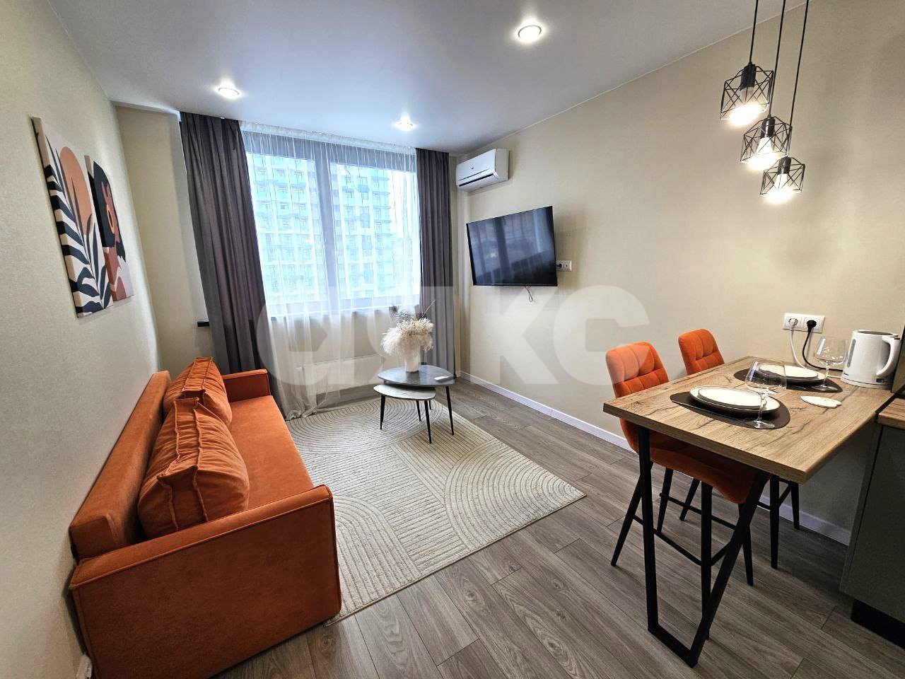 Фото №1: 2-комнатная квартира 40 м² - Сочи, Хостинский, жилой комплекс Кислород, мкр. Бытха, ул. Ясногорская, 16/2к6