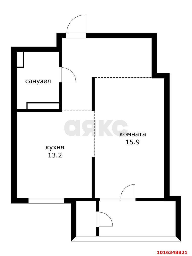 Фото №3: 1-комнатная квартира 41 м² - Краснодар, Прикубанский внутригородской округ, мкр. жилой комплекс Новелла, ул. Питерская, 40