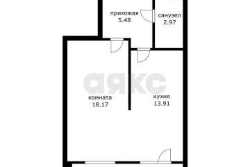 Фото №5: 1-комнатная квартира 45 м² - Краснодар, мкр. жилой комплекс Жемчужина, ул. имени Ф.И. Шаляпина, 30/1к1