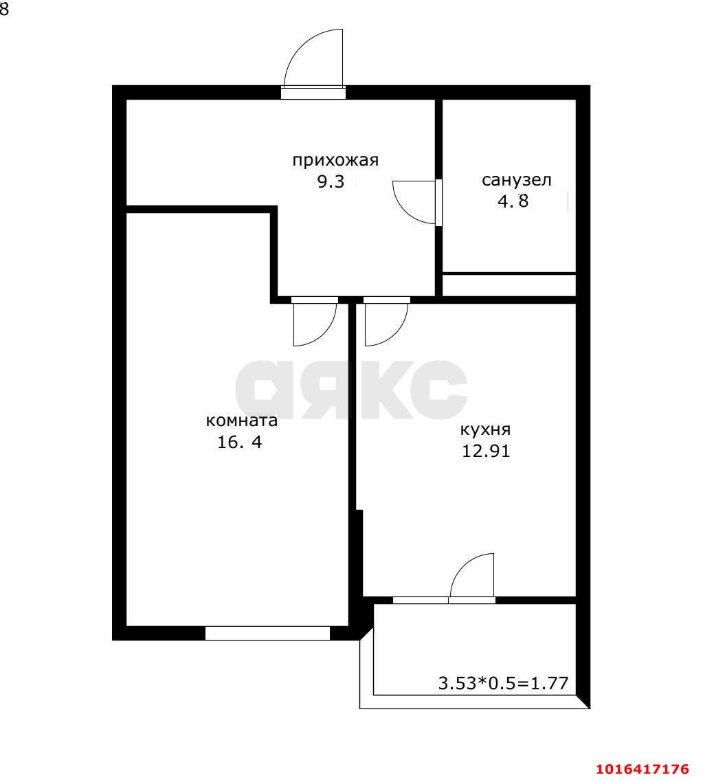 Фото №2: 1-комнатная квартира 47 м² - Краснодар, ЖК Лучший, Прикубанский внутригородской округ, Завод Радиоизмерительных Приборов, имени Петра Метальникова, мкр. жилой комплекс Лучший, ул. Ростовское шоссе, 30/6