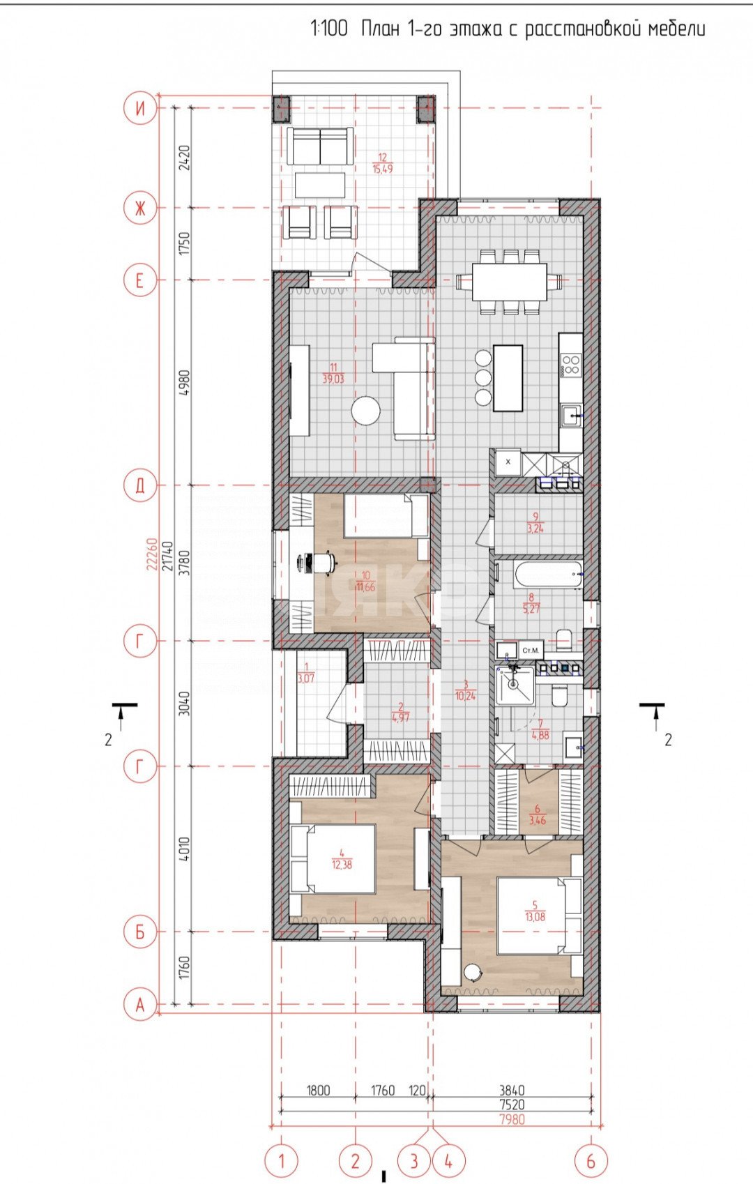 Фото №11: Дом 126 м² + 5 сот. - Горячий Ключ, Курортная Зона, мкр. Курортная Зона, ул. Репина