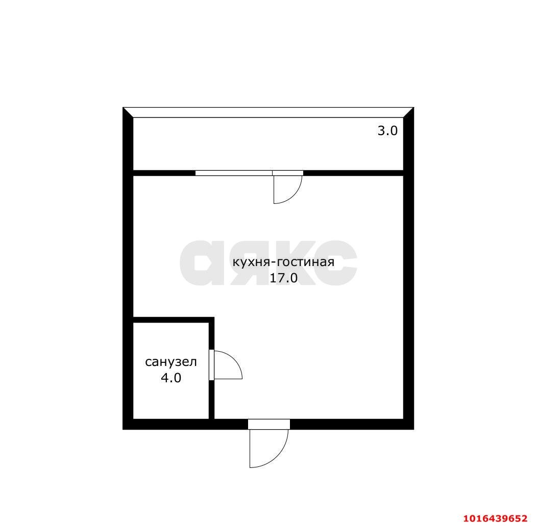 Фото №17: Студия 24 м² - Краснодар, Прикубанский внутригородской округ, мкр. Славянский, ул. Заполярная, 45