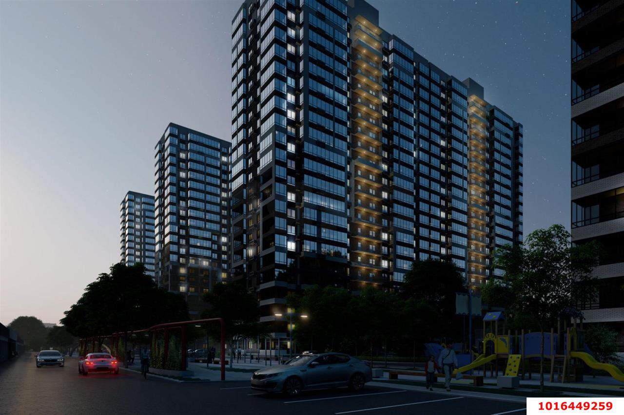 Фото №6: 1-комнатная квартира 43 м² - Краснодар, жилой комплекс Отражение, Прикубанский внутригородской округ, Карасунский внутригородской округ, ст Изобильное, ул. Конгрессная, 41к1