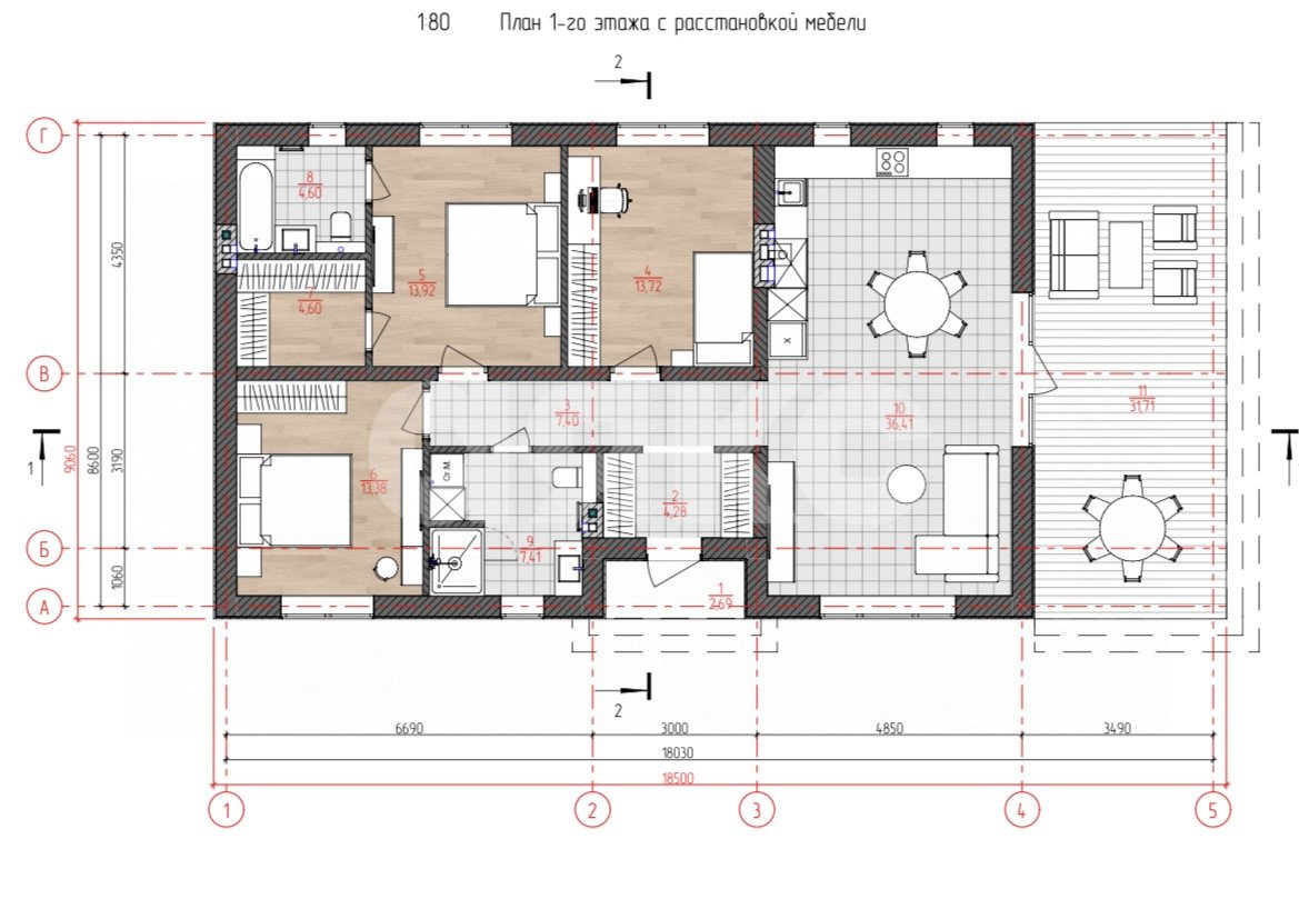 Фото №4: Дом 140 м² + 5 сот. - Горячий Ключ, мкр. Городская Больница, ул. Партизанская