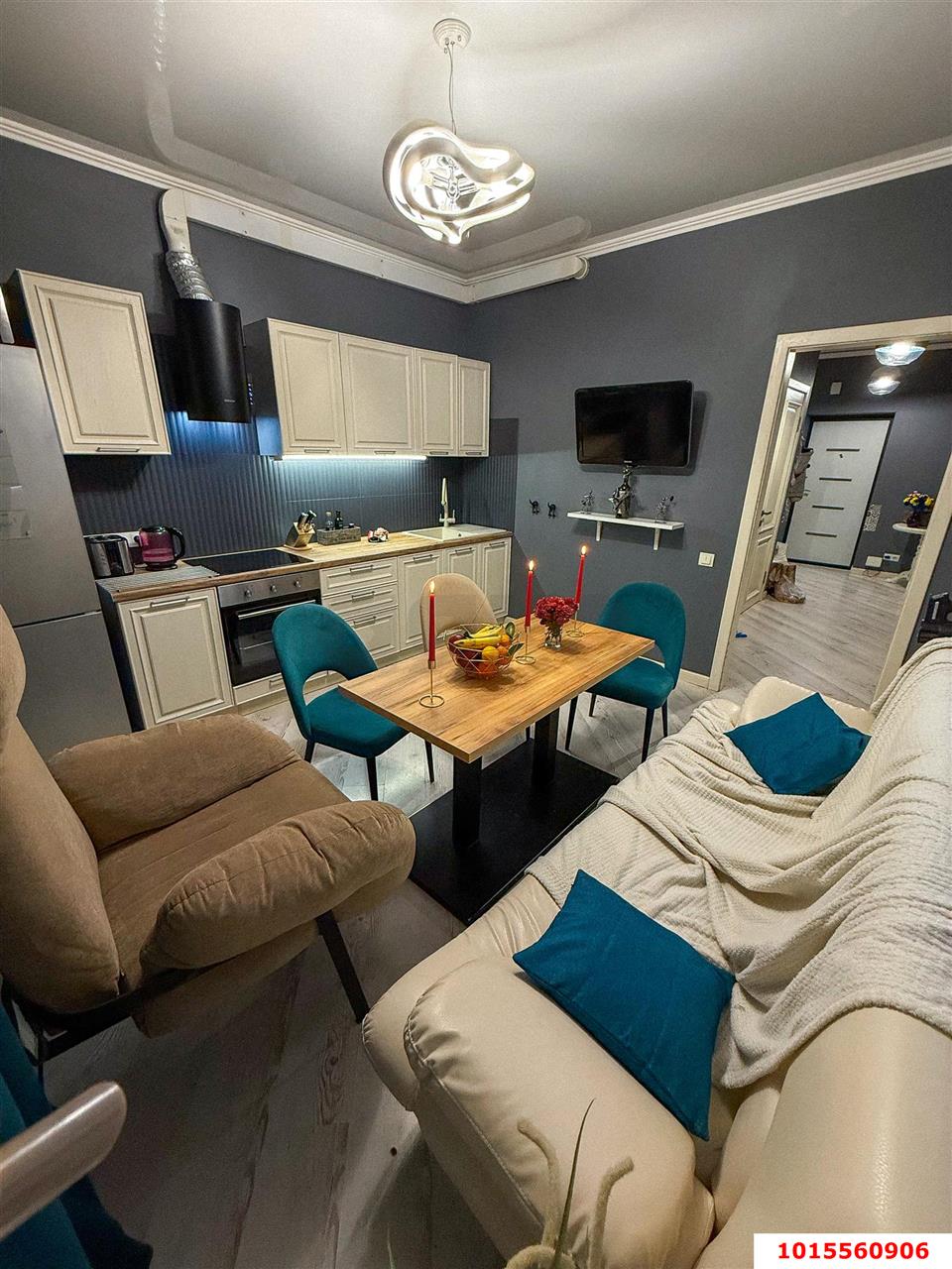 Фото №1: 1-комнатная квартира 55 м² - Краснодар, Западный внутригородской округ, мкр. Фестивальный, ул. Монтажников, 10