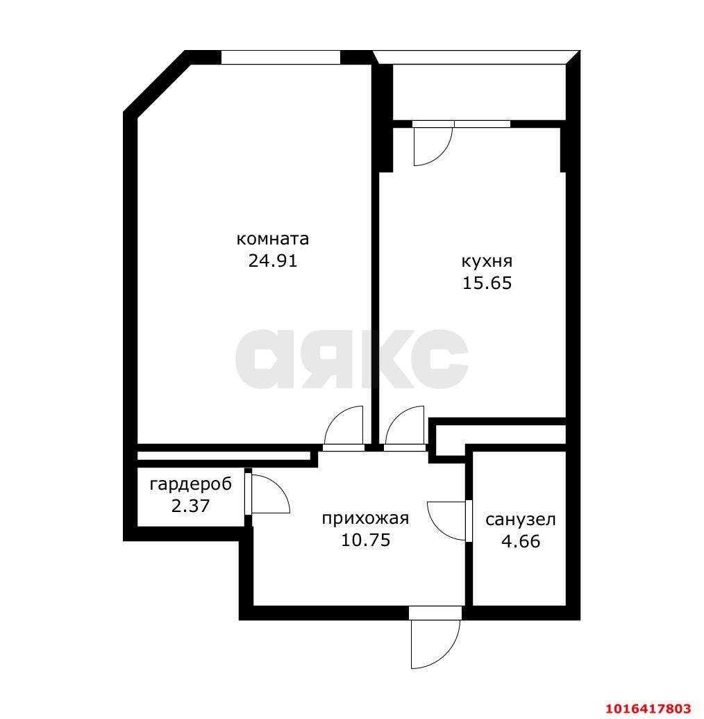 Фото №13: 1-комнатная квартира 62 м² - Краснодар, Центральный внутригородской округ, Западный внутригородской округ, мкр. Центральный, ул. Кубанская набережная, 31/1