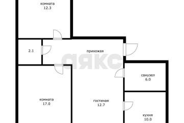 Фото №2: 3-комнатная квартира 69 м² - Краснодар, мкр. Юбилейный, пр-кт Чекистов