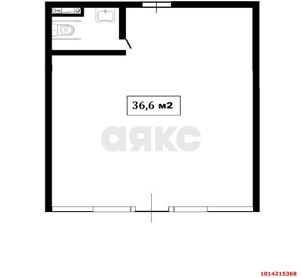Фото №5: Коммерция 36 м² - Краснодар, жилой комплекс Дыхание, мкр. Прикубанский внутригородской округ, ул. Лётчика Позднякова, 2