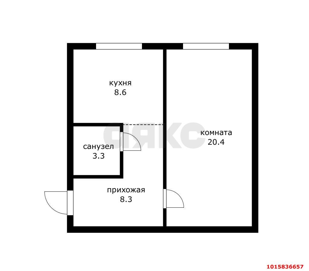 Фото №10: 1-комнатная квартира 40 м² - Краснодар, Прикубанский внутригородской округ, мкр. Музыкальный, ул. имени С.В. Рахманинова, 21к1