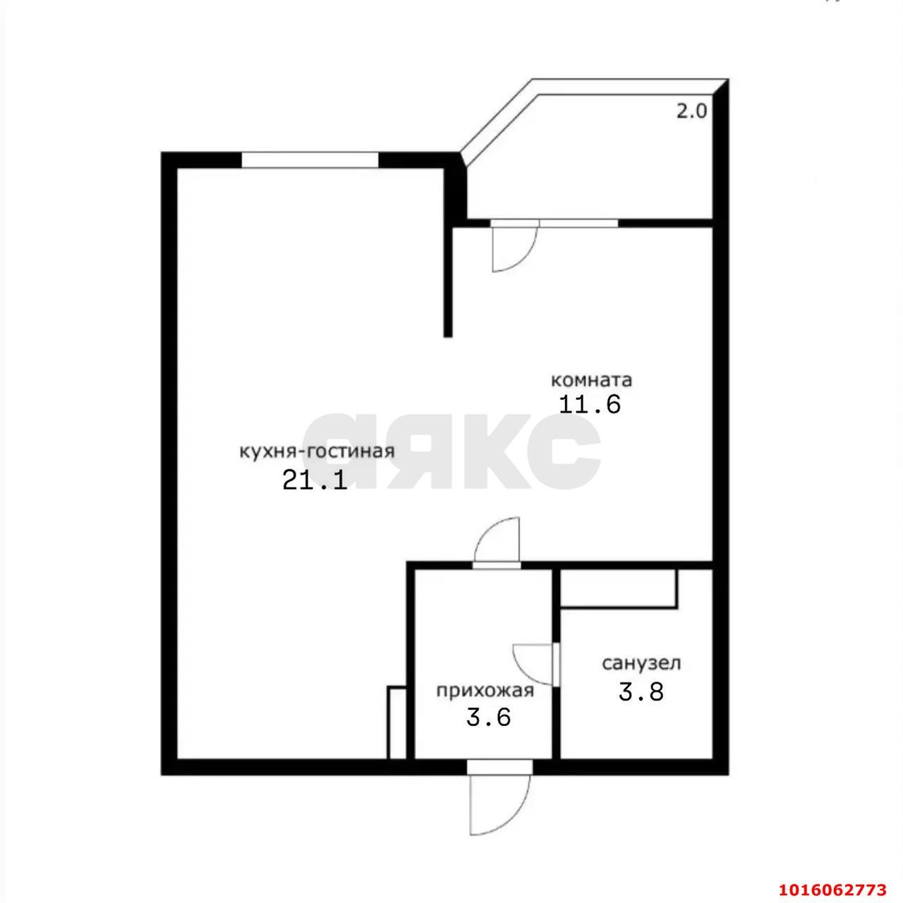 Фото №18: 1-комнатная квартира 39 м² - Краснодар, Карасунский внутригородской округ, мкр. жилой комплекс Сказка Град, ул. имени В.Н. Мачуги, 166Ак2