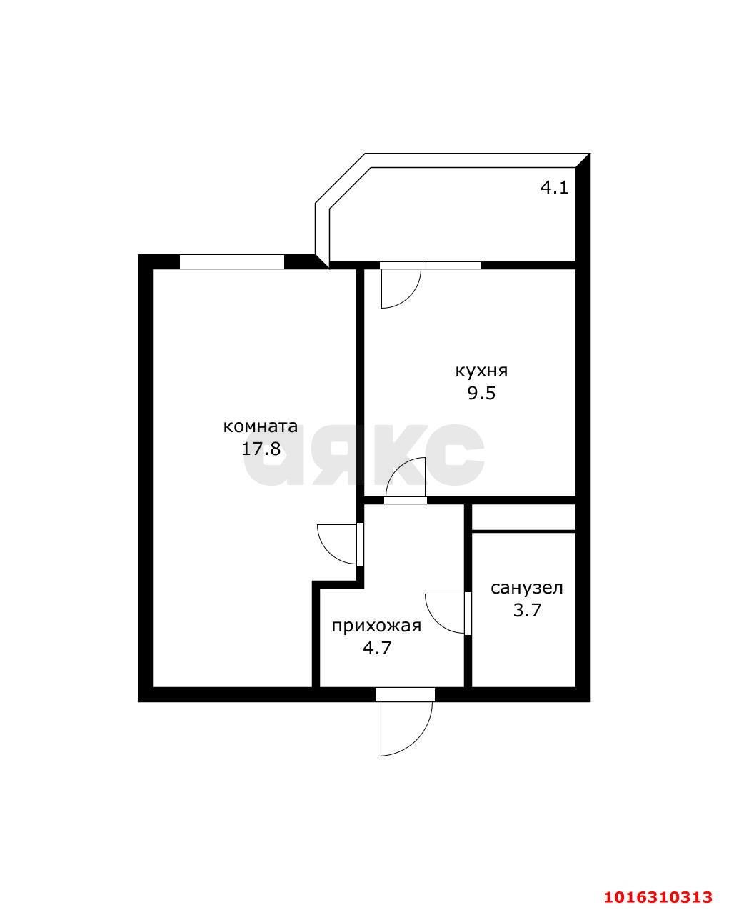 Фото №15: 1-комнатная квартира 39 м² - Краснодар, Прикубанский внутригородской округ, мкр. Восточно-Кругликовский, ул. Героя Владислава Посадского, 49