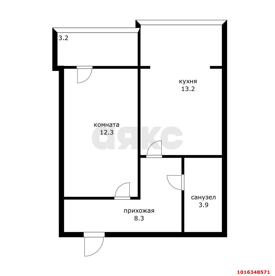 Фото №15: 1-комнатная квартира 40 м² - Краснодар, Прикубанский внутригородской округ, мкр. Музыкальный, ул. имени Сергея Есенина, 84Г
