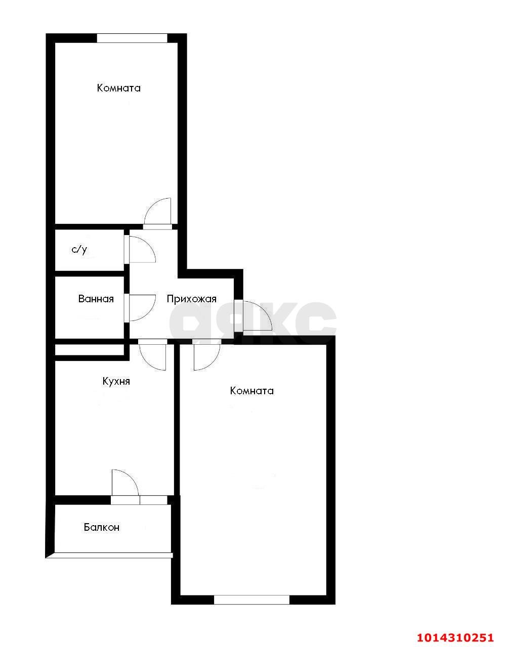 Фото №9: 2-комнатная квартира 59 м² - Новая Адыгея, мкр. жилой комплекс Мега-Победа, ул. Береговая, 3к13