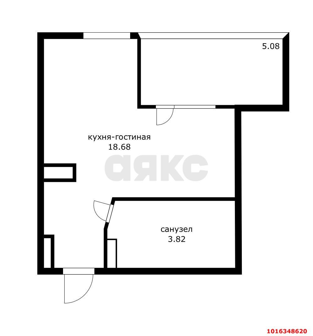 Фото №13: Студия 28 м² - Краснодар, Прикубанский внутригородской округ, Славянский, мкр. Светлоград, ул. Красных Партизан, 1/4к5