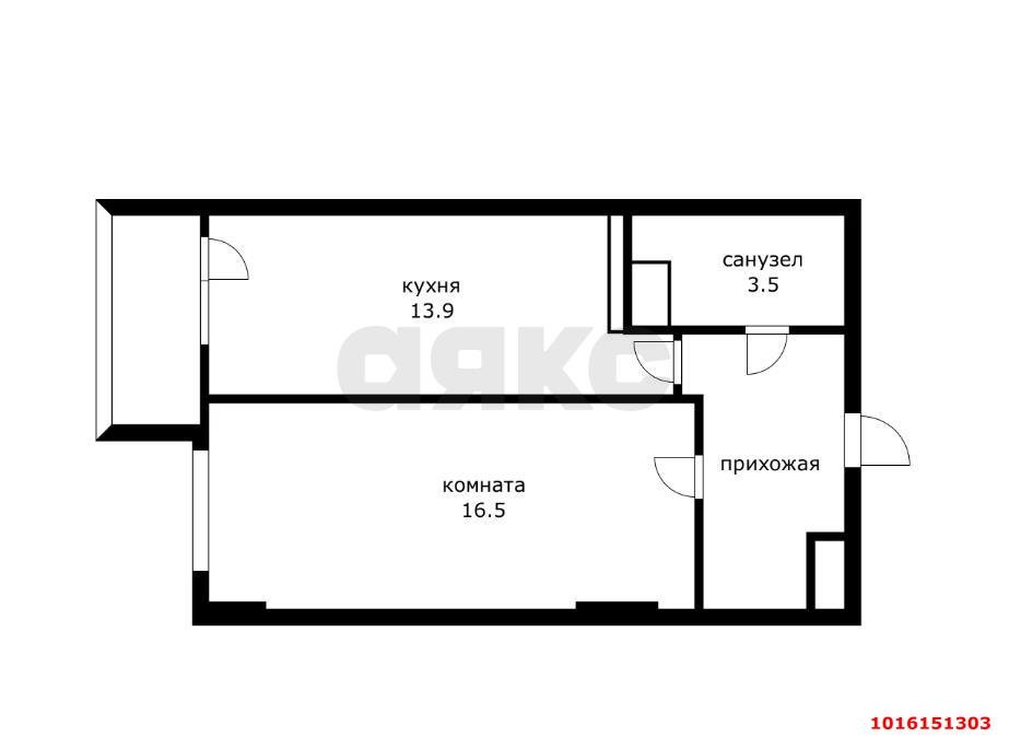 Фото №9: 1-комнатная квартира 41 м² - Краснодар, Карасунский внутригородской округ, Центральный внутригородской округ, Черёмушки, мкр. жилой комплекс Комфорт, ул. Селезнёва, 4/9