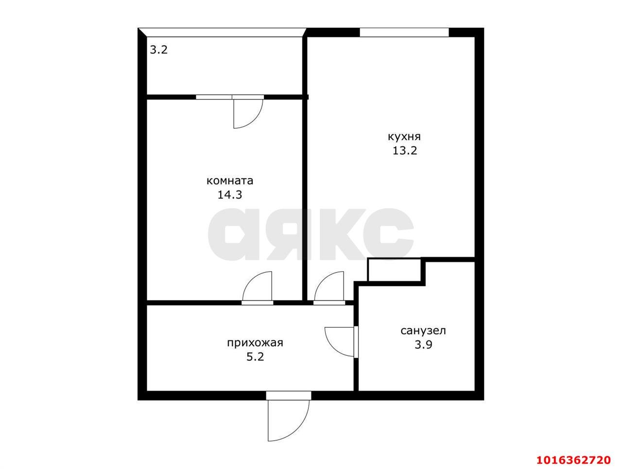 Фото №7: 1-комнатная квартира 37 м² - Краснодар, Прикубанский внутригородской округ, мкр. жилой комплекс Самолёт-3, ул. Ивана Беличенко, 86к1