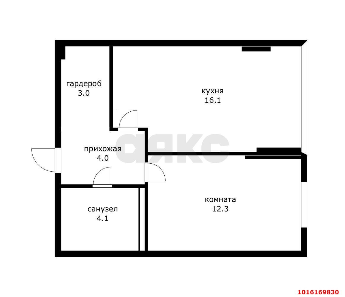 Фото №14: 1-комнатная квартира 40 м² - Краснодар, Прикубанский внутригородской округ, мкр. Фестивальный, ул. Круговая, 4/1
