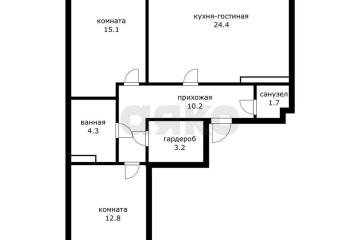 Фото №4: 3-комнатная квартира 77 м² - Краснодар, мкр. жилой комплекс Нeo-квартал Красная Площадь, ул. им. Мурата Ахеджака, 12