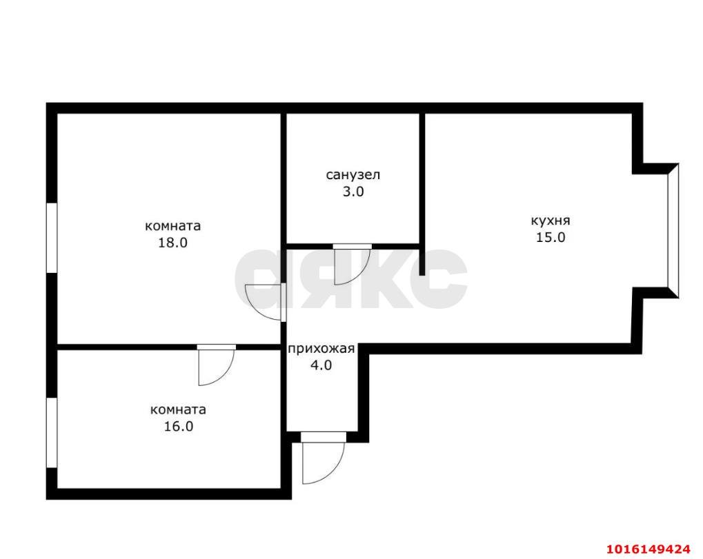 Фото №8: 2-комнатная квартира 57 м² - Краснодар, Прикубанский внутригородской округ, мкр. Музыкальный, ул. имени Мусоргского М.П., 1ВкА