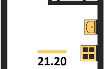 Фото №1: Студия 21 м² - Краснодар, мкр. Догма Парк, ул. Марины Цветаевой, 33