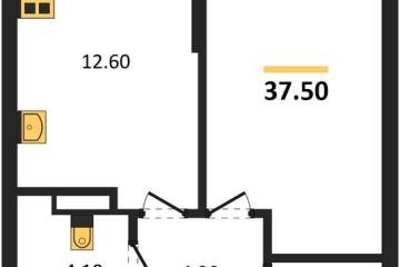 Фото №1: 1-комнатная квартира 37 м² - Краснодар, мкр. Догма Парк, ул. Марины Цветаевой, 33
