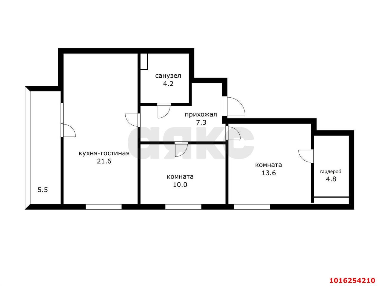 Фото №12: 2-комнатная квартира 66 м² - Краснодар, ЖК Красная Площадь, жилой комплекс Нeo-квартал Красная Площадь, мкр. Прикубанский внутригородской округ, ул. Конгрессная, 25