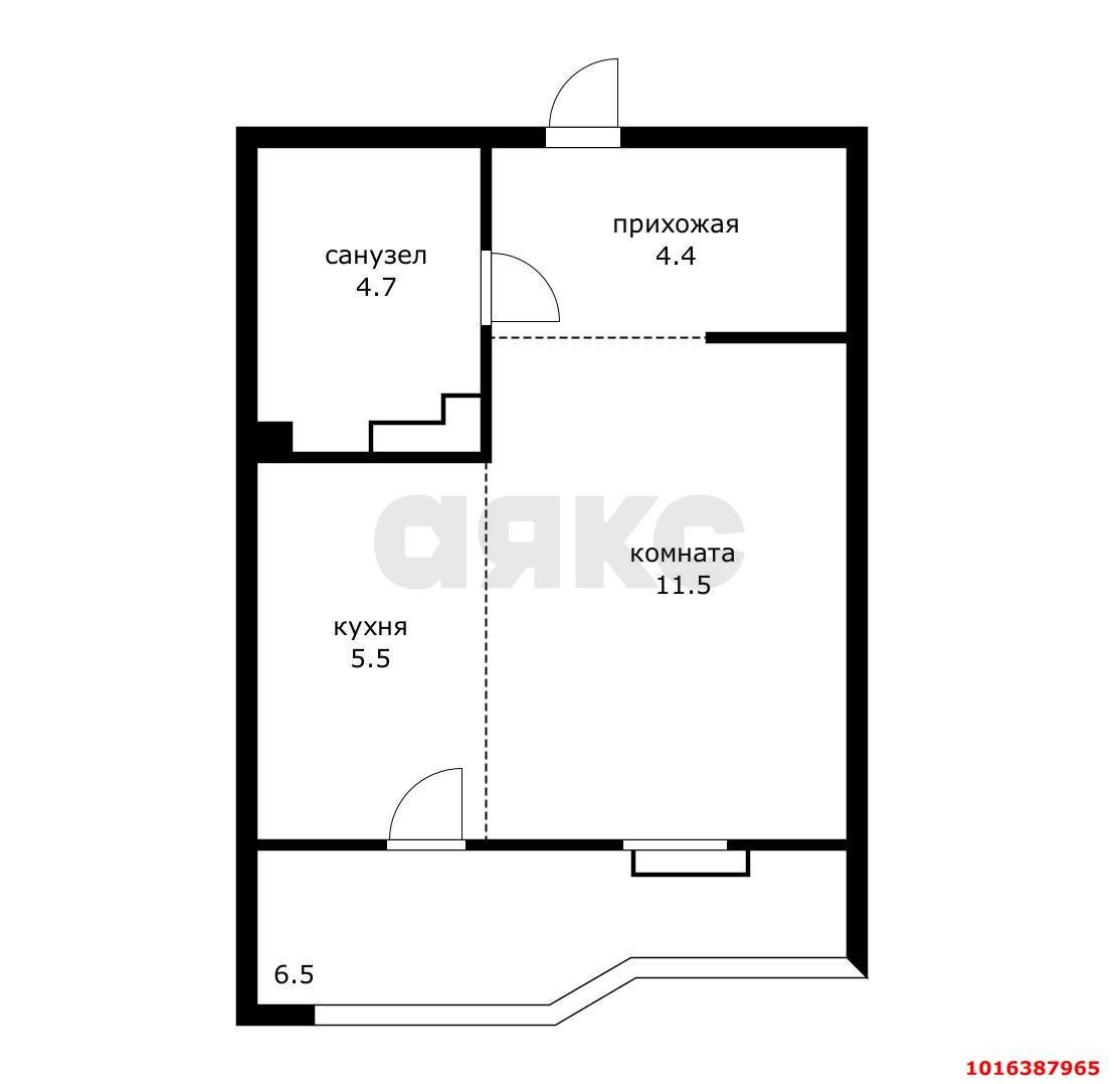 Фото №6: Студия 33 м² - Краснодар, Прикубанский внутригородской округ, Губернский, мкр. 7-й квартал, ул. имени Героя Николая Шевелёва, 17