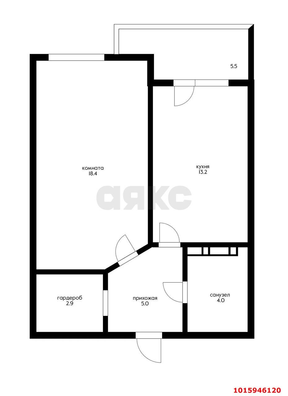Фото №11: 1-комнатная квартира 49 м² - Краснодар, Прикубанский внутригородской округ, мкр. жилой комплекс Дуэт, ул. Душистая, 77