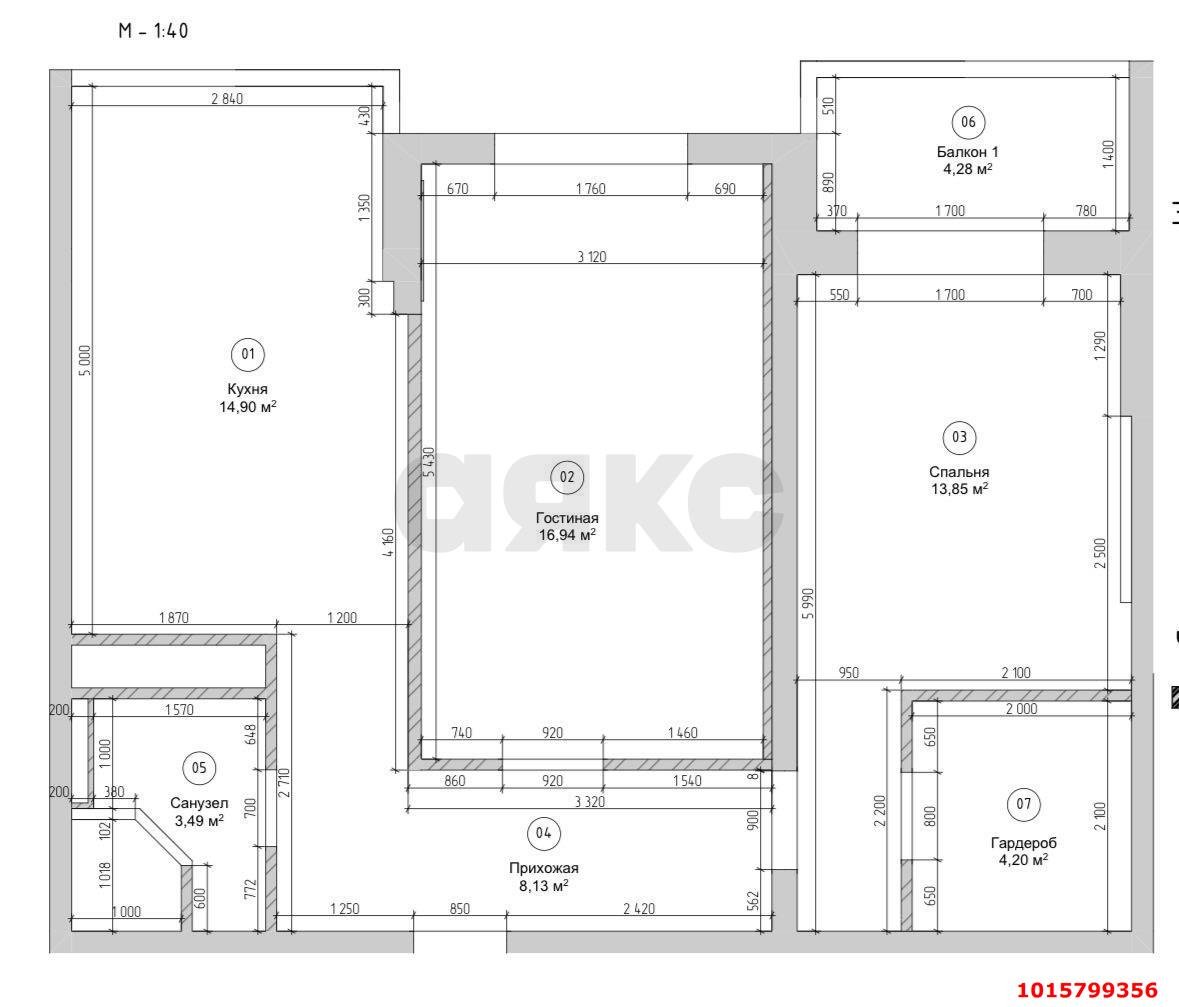 Фото №13: 2-комнатная квартира 65 м² - Краснодар, Западный внутригородской округ, Фестивальный, мкр. жилой комплекс Маршал, ул. Гаражная, 87