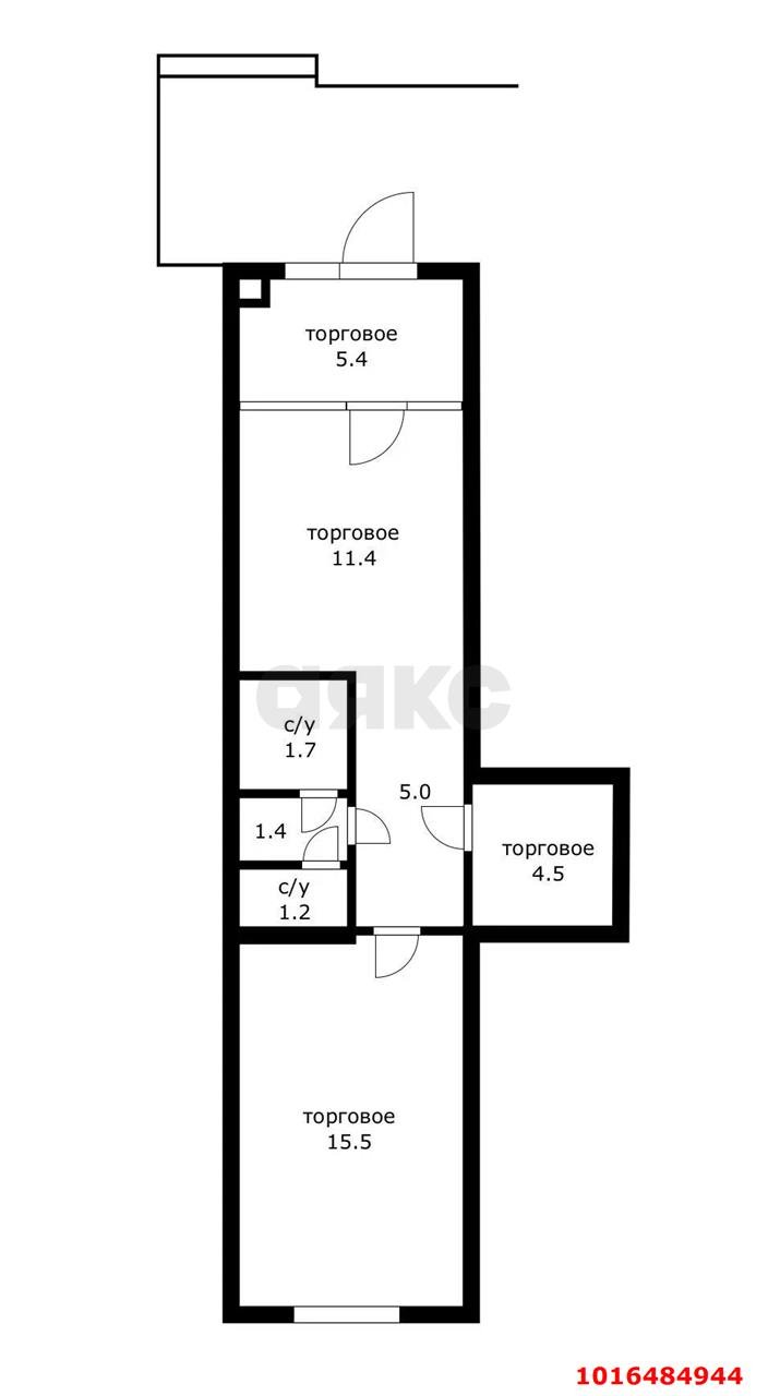 Фото №18: Коммерция 47 м² - Краснодар, жилой комплекс Симфония, Прикубанский внутригородской округ, мкр. 40 лет Победы, ул. Российская, 72/6