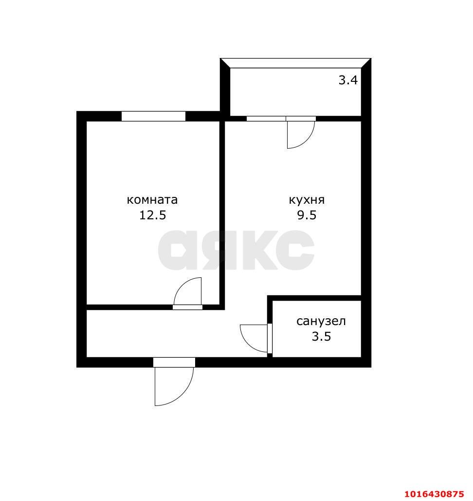 Фото №15: 1-комнатная квартира 33 м² - Краснодар, ЖК Притяжение, Прикубанский внутригородской округ, Завод Радиоизмерительных Приборов, Музыкальный, мкр. жилой комплекс Притяжение, ул. Московская, 118к1