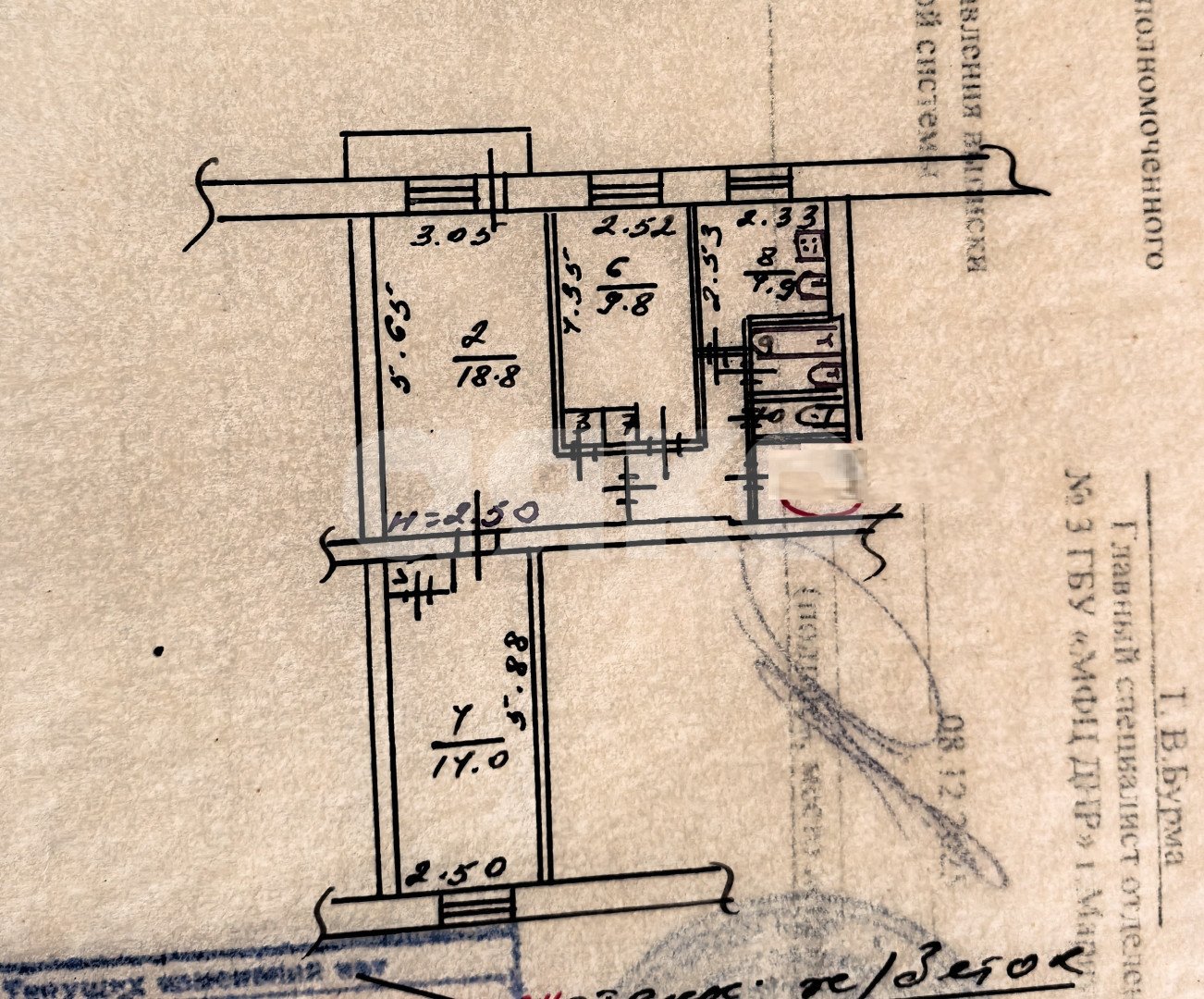 Фото №10: 3-комнатная квартира 57 м² - Мариуполь, р. Жовтневый, пр-кт Ленина, 100