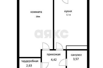 Фото №2: 1-комнатная квартира 39 м² - Краснодар, ж/р Новознаменский, ул. Войсковая, 20к2
