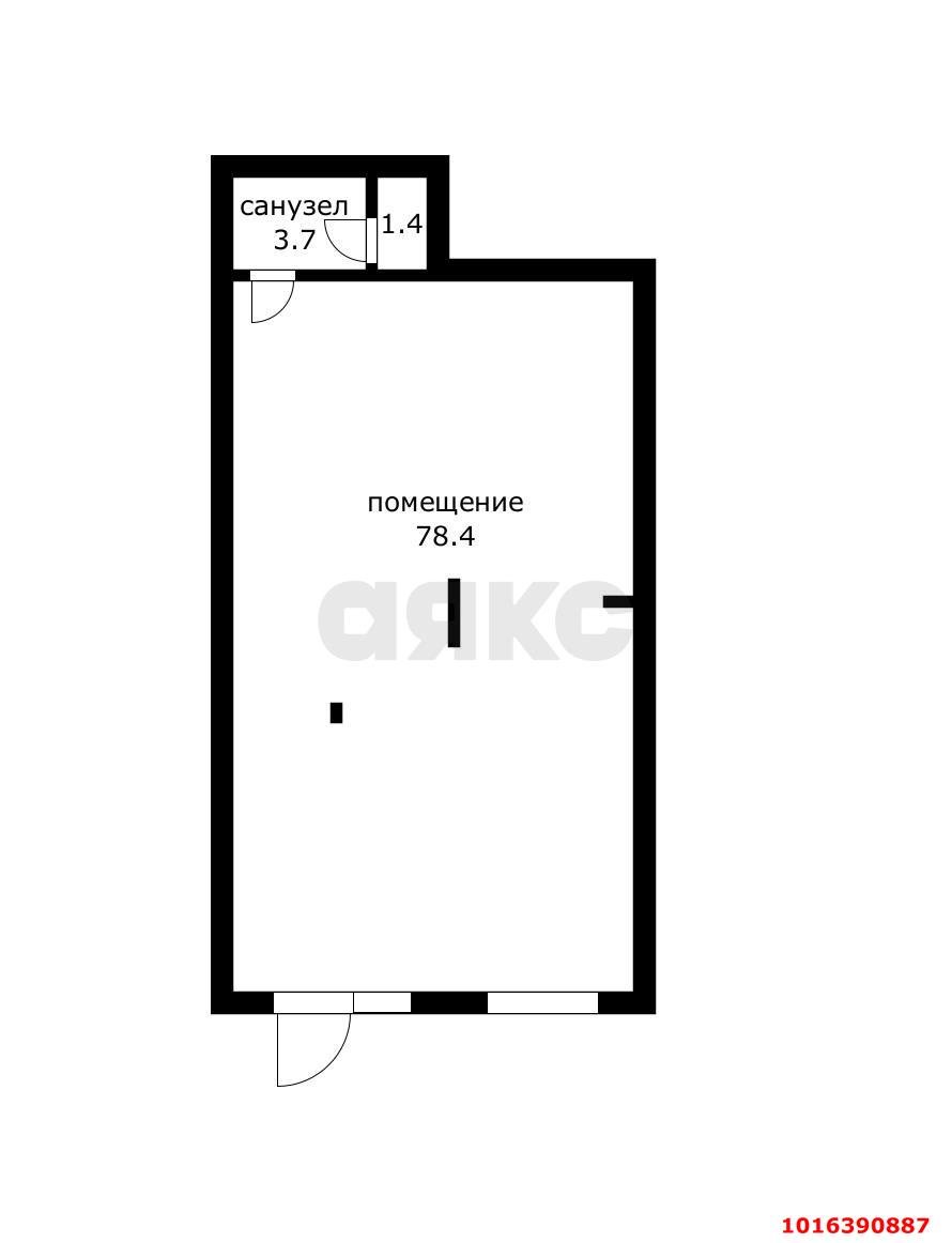 Фото №7: Коммерция 83 м² - Краснодар, Хлопчато-бумажный Комбинат, жилой комплекс Режиссёр, мкр. Карасунский внутригородской округ, ул. Уральская, 100/6