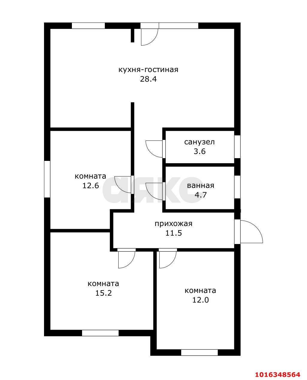 Фото №17: Дом 88 м² + 4 сот. - Старокорсунская, мкр. Карасунский внутригородской округ, пер. Вишнёвый