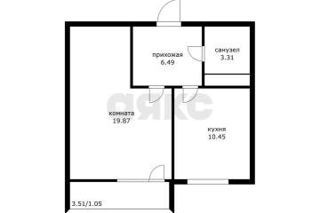 Фото №5: 1-комнатная квартира 40 м² - Краснодар, мкр. Участок №35, ул. имени Дмитрия Благоева, 29к1
