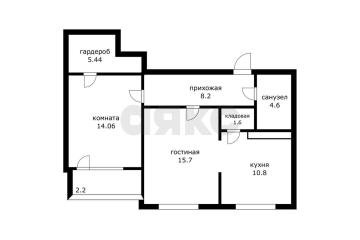 Фото №2: 2-комнатная квартира 60 м² - Краснодар, мкр. жилой комплекс Пересвет-Карасунский, ул. Сормовская, 218
